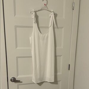 Elegant White Swim Coverup